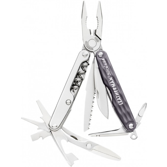 Мультитул LEATHERMAN JUICE CS4 GRANITE GRAY в подарочной упаковке 831988